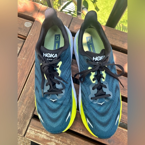 Hoka One One Arahi 6 Blue Graphite sneakers in size 10D - Picture 2 of 13